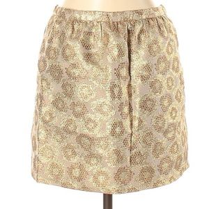 J Crew Metallic Mini Skirt